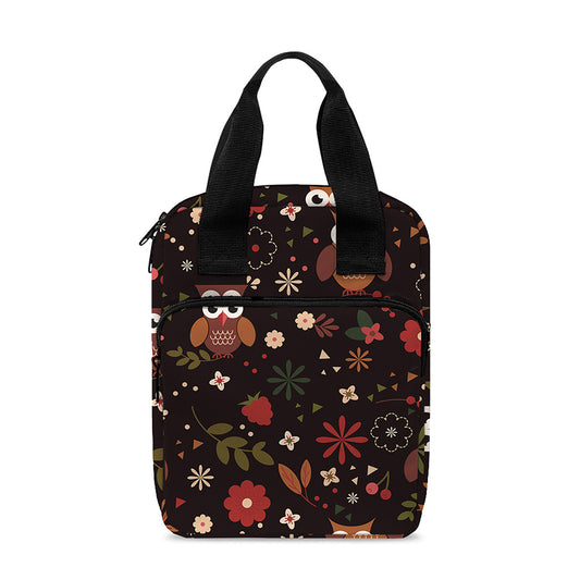 Cute Owl Print Bible Tote Bag