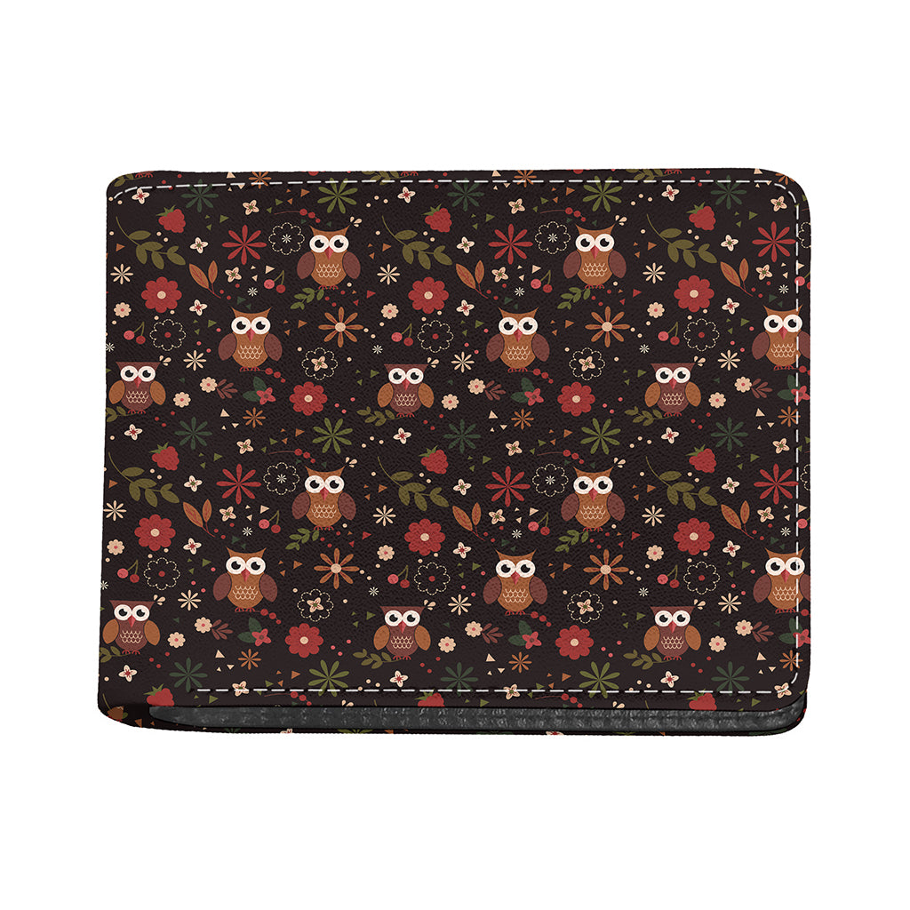 Cute Owl Print Bifold Wallet