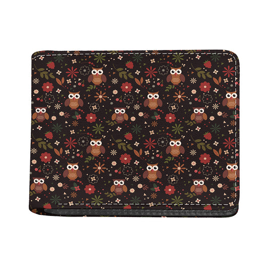 Cute Owl Print Bifold Wallet