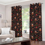 Cute Owl Print Blackout Grommet Curtains