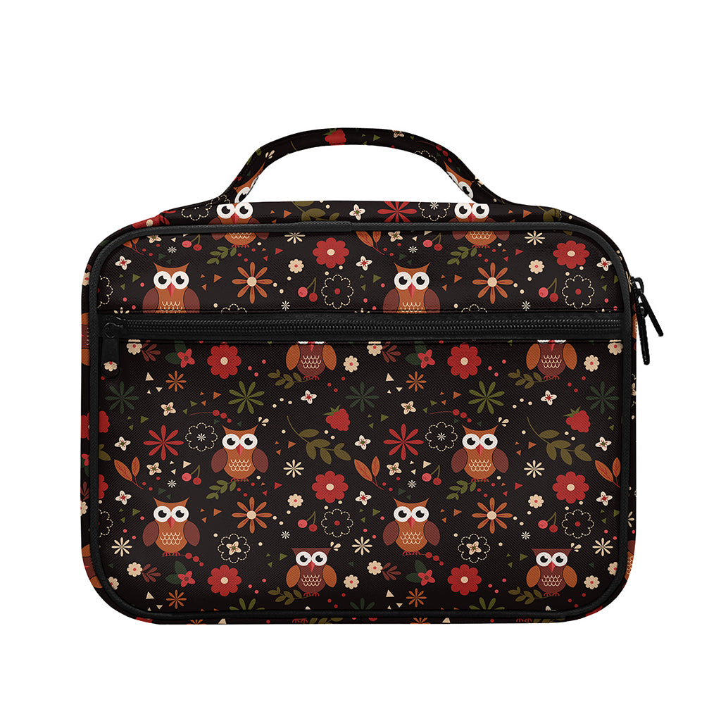 Cute Owl Print Briefcase Bible Bag