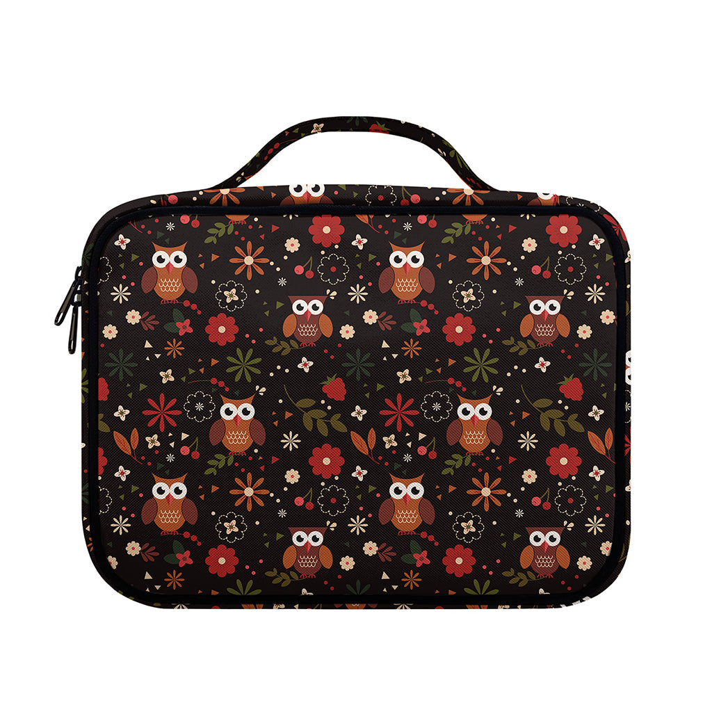 Cute Owl Print Briefcase Bible Bag
