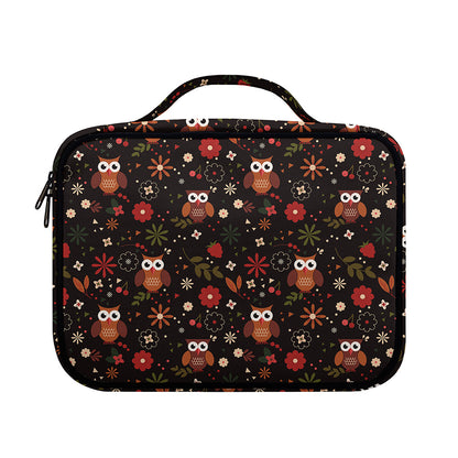 Cute Owl Print Briefcase Bible Bag