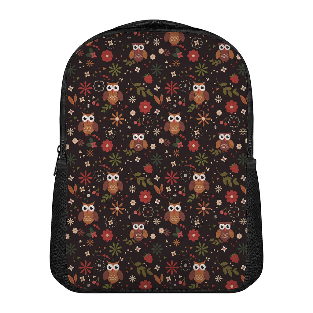 Cute Owl Print Casual Backpack