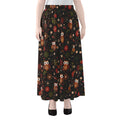 Cute Owl Print Chiffon Maxi Skirt