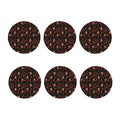 Cute Owl Print Coaster Set