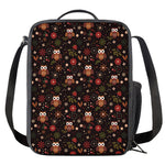 Cute Owl Print Crossbody Lunch Bag