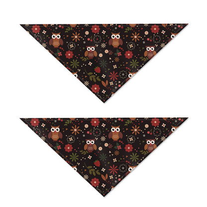 Cute Owl Print Dog Bandana