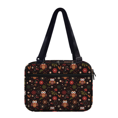 Cute Owl Print Double Strap Bible Bag