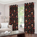 Cute Owl Print Extra Wide Grommet Curtains