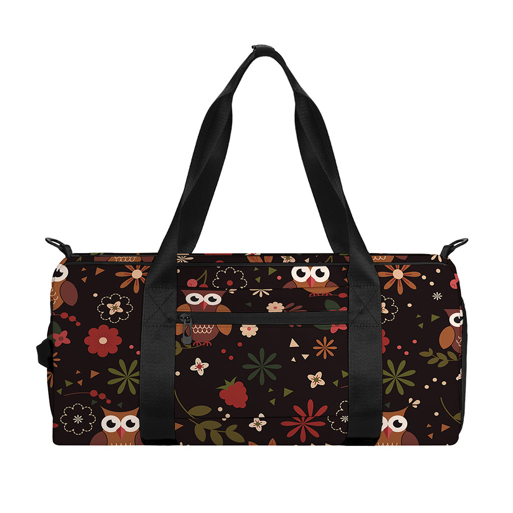 Cute Owl Print Gym Bag