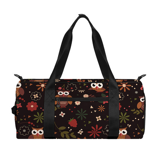 Cute Owl Print Gym Bag