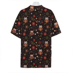 Cute Owl Print Hawaiian Shirt