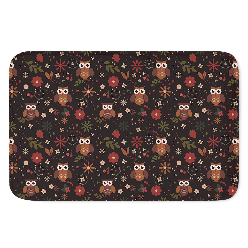 Cute Owl Print Indoor Door Mat