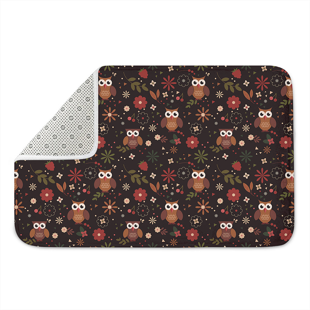 Cute Owl Print Indoor Door Mat