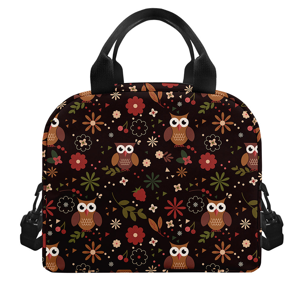 Cute Owl Print Insulated Lunch Bag
