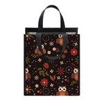 Cute Owl Print Insulated Lunch Tote