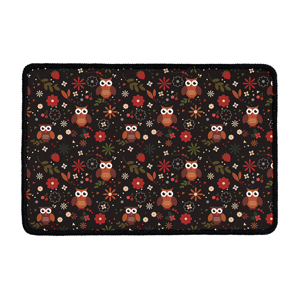 Cute Owl Print Kitchen Mat