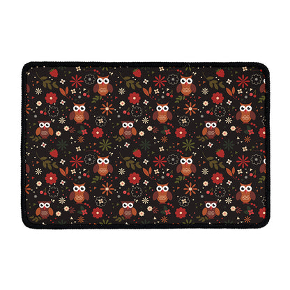Cute Owl Print Kitchen Mat