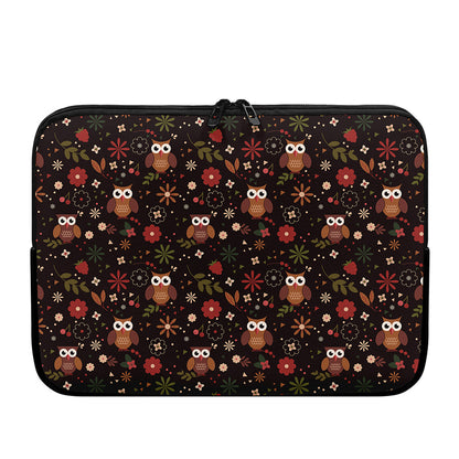 Cute Owl Print Laptop Sleeve