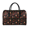 Cute Owl Print Leather Duffel Bag