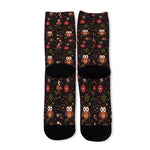 Cute Owl Print Long Socks