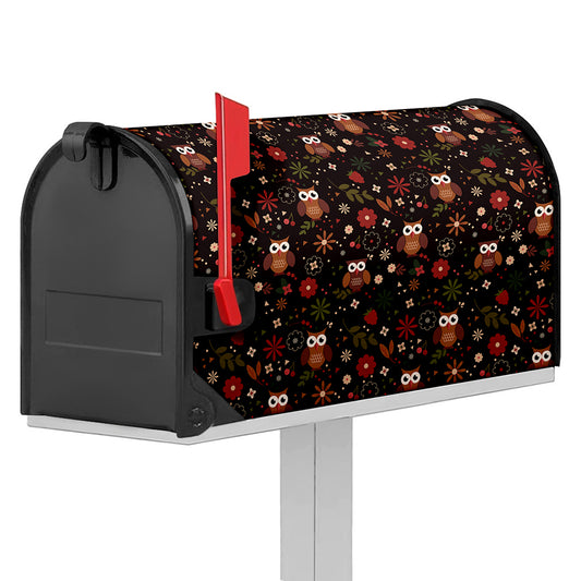 Cute Owl Print Mailbox Cover