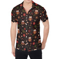 Cute Owl Print Men's Shirt