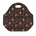 Cute Owl Print Neoprene Lunch Bag