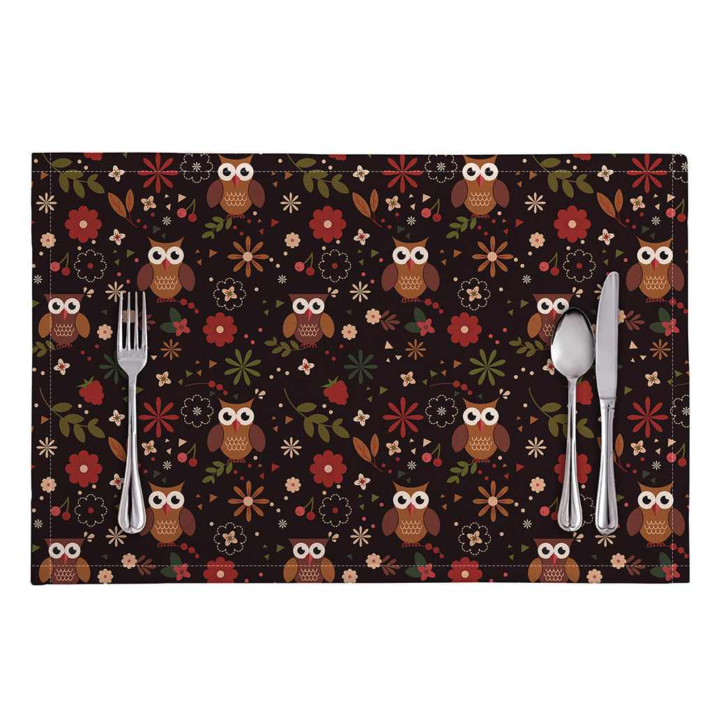 Cute Owl Print Placemat