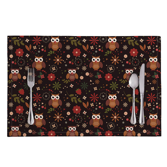 Cute Owl Print Placemat