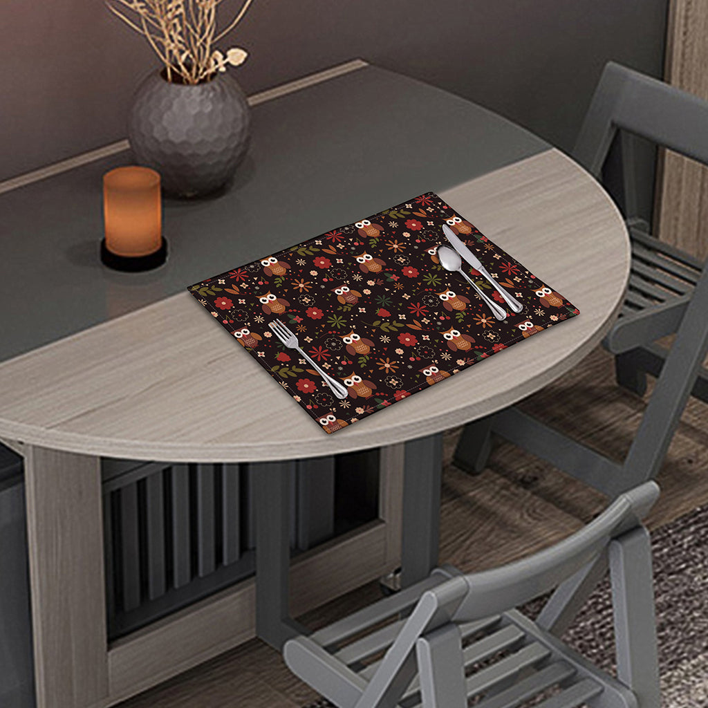 Cute Owl Print Placemat