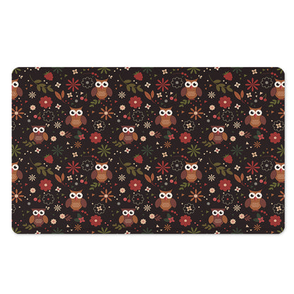 Cute Owl Print Polyester Doormat