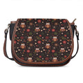 Cute Owl Print Saddle Bag