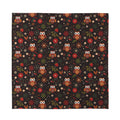 Cute Owl Print Silk Bandana
