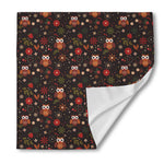 Cute Owl Print Silk Bandana