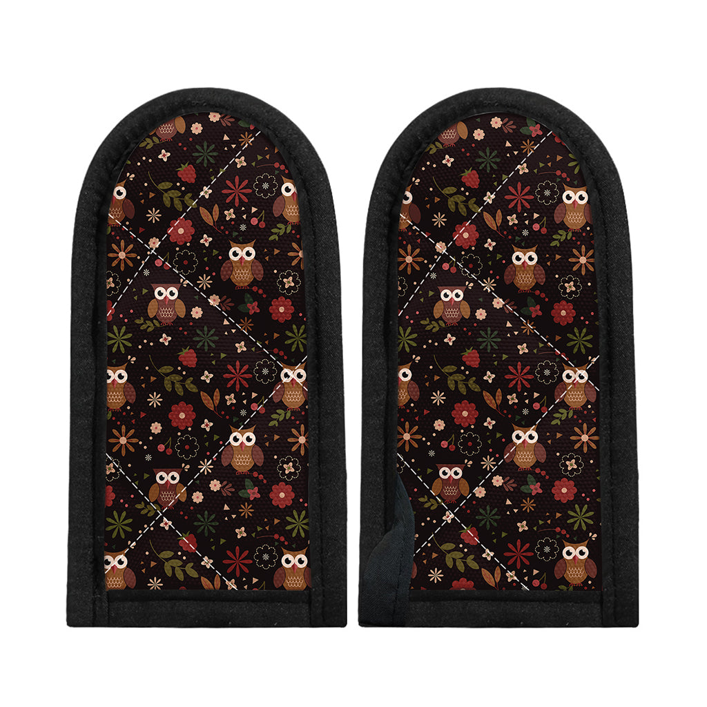 Cute Owl Print Skillet Handle Cover