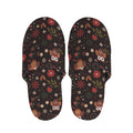 Cute Owl Print Slippers