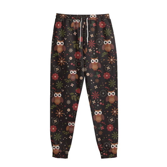 Cute Owl Print Sweatpants