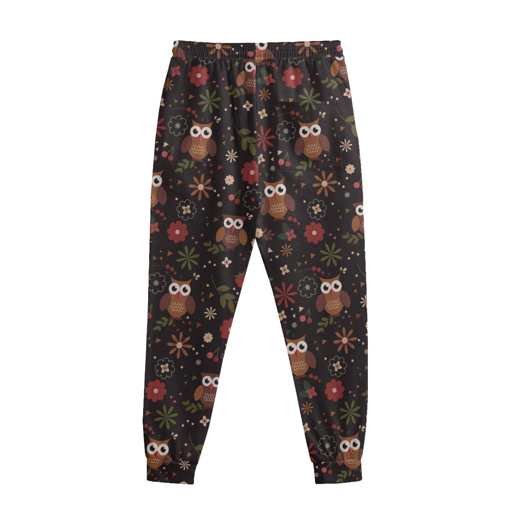 Cute Owl Print Sweatpants
