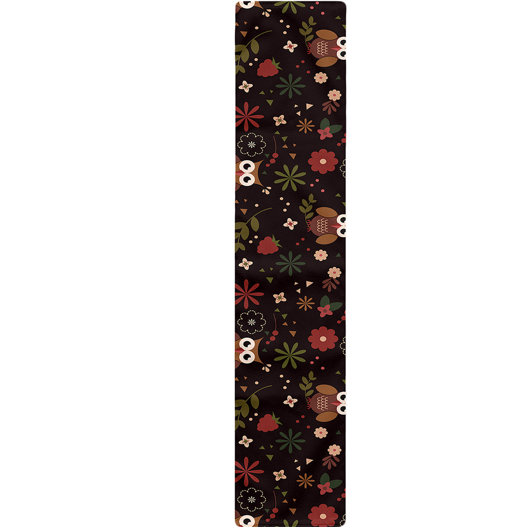 Cute Owl Print Table Runner