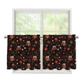 Cute Owl Print Tier Curtains
