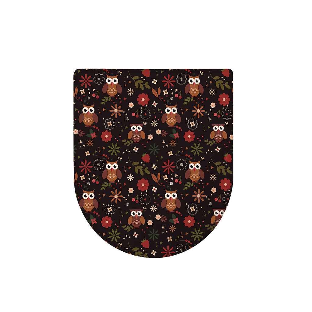 Cute Owl Print Toilet Lid Cover