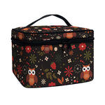 Cute Owl Print Travel Makeup Bag