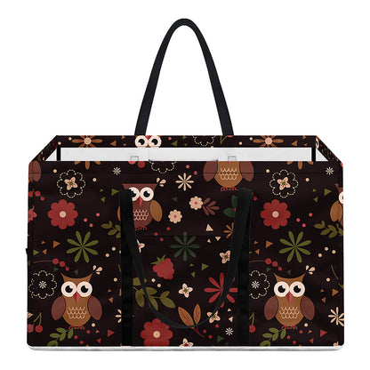 Cute Owl Print Utility Tote Bag