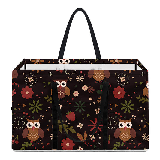 Cute Owl Print Utility Tote Bag