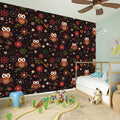 Cute Owl Print Wall Sticker