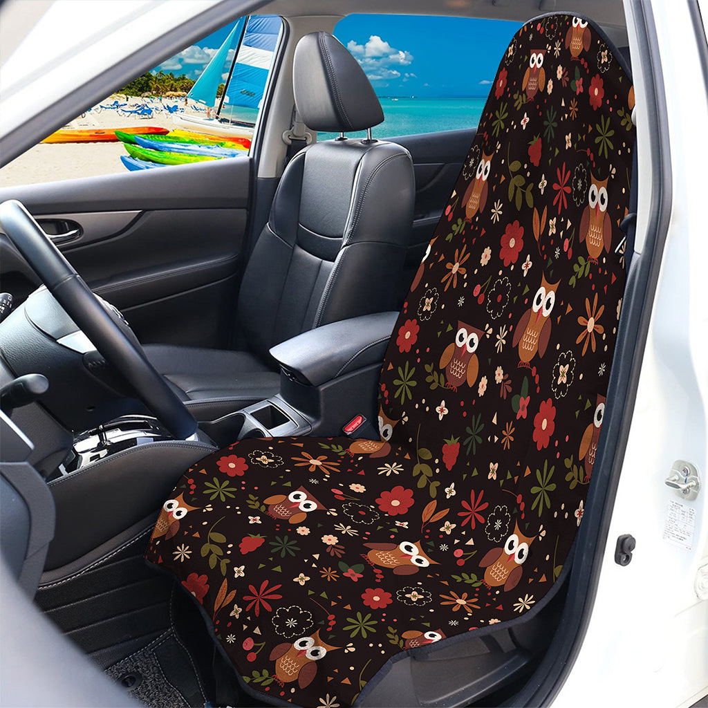 Cute Owl Print Waterproof Car Seat Cover