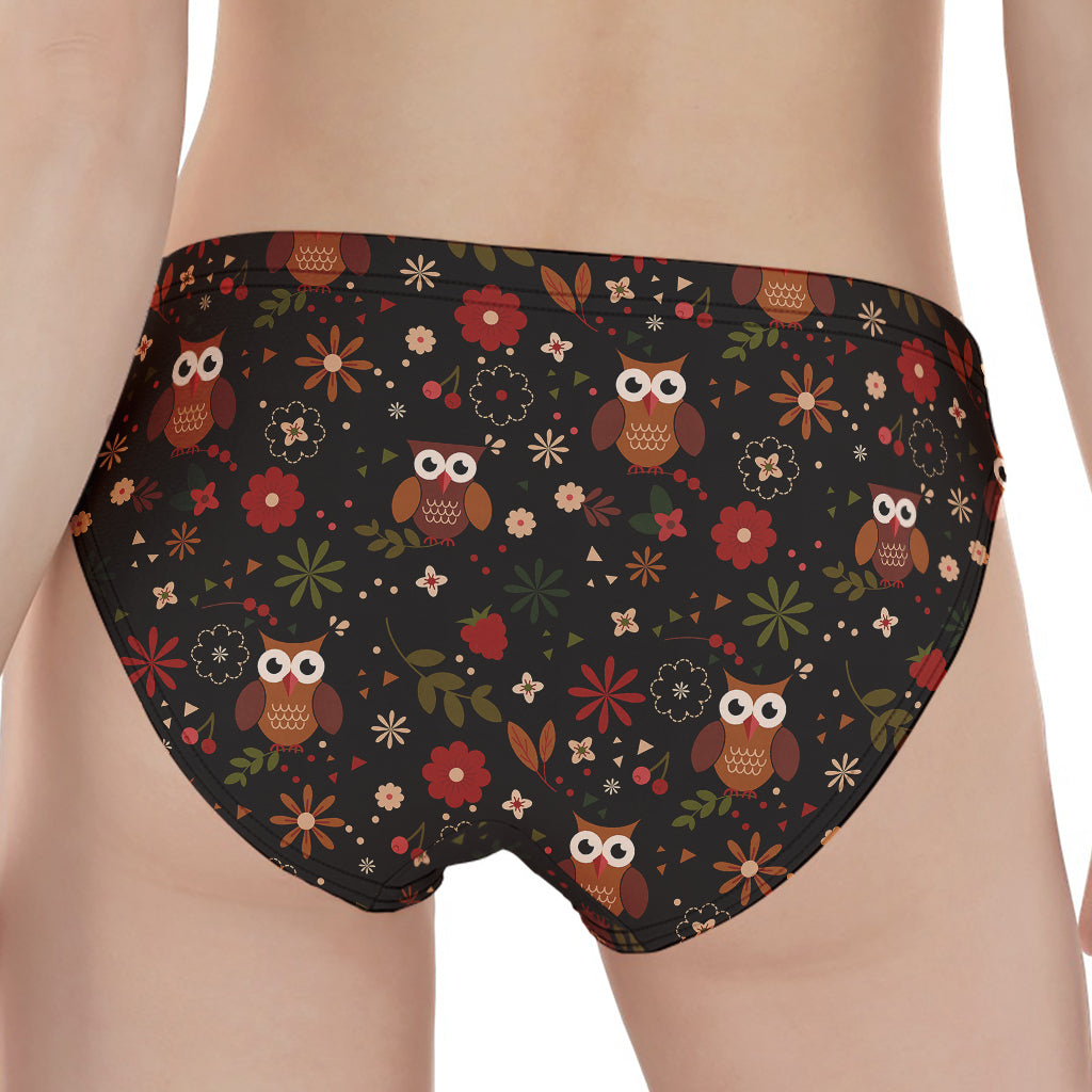 Cute Owl Print Women's Panties