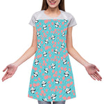 Cute Panda And Balloon Pattern Print Adjustable Apron